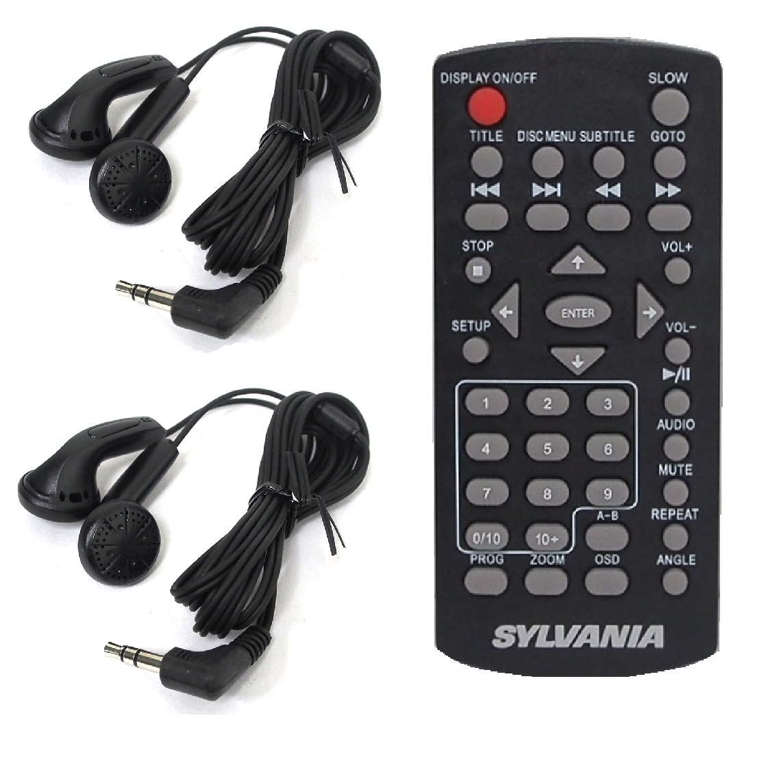 Sylvania - Lecteur DVD portable à écran pivotant 9 (*Reconditionné).  Colour: black, Fr