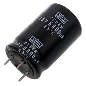 Condensateur polarisé 6 800 µF à 10 VDC 85°C