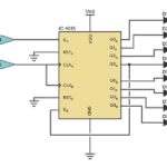 Circuit intégré (IC) 4015 à 14 contacts