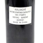 Condensateur pour moteur 220 VAC, 145-175 uF
