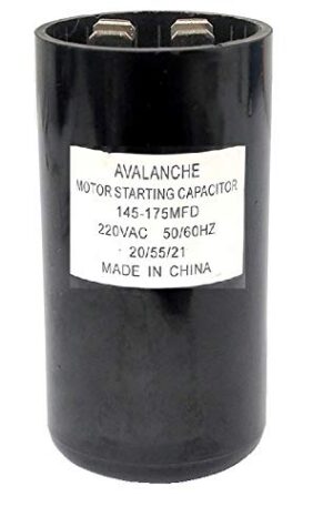 Condensateur pour moteur 220 VAC, 145-175 uF