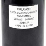 Condensateur pour moteur 220 VAC, 161-193 uF