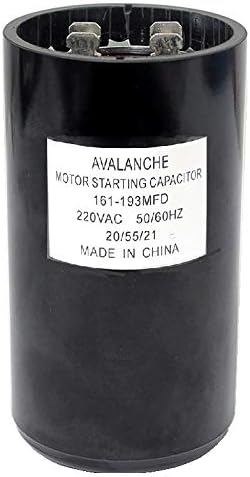 Condensateur pour moteur 220 VAC, 161-193 uF
