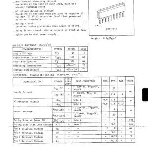 Circuit intégré (IC) TA7637 à 30 contacts