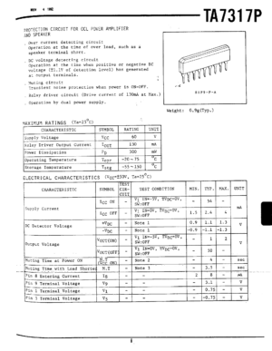 Circuit intégré (IC) TA7637 à 30 contacts