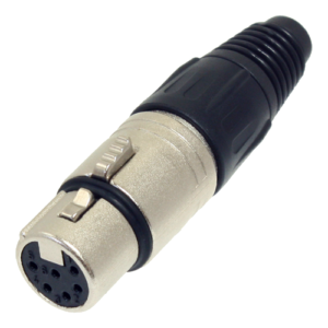 Connecteur Neutrik XLR femelle 6 contacts