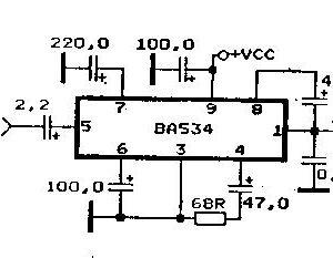 Circuit intégré (IC) BA546 à 9 contacts