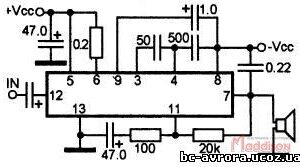 CIRCUIT INTÉGRÉ À 12 CONTACTS
