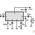 Circuit intégré (IC) TA7066 à 7 contacts
