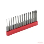 Ensemble de bits pour tournevis de 50 mm de longueur comprenant les têtes Philips 0 et 1 et les têtes carrées 0 et 1