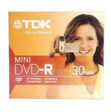 Mini DVD-R enregistrable 30 minutes