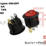 Interrupteur ON-OFF-ON S.P.D.T. retour automatique