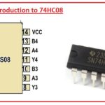 Circuit intégré (IC) 74HC08 à 14 contacts