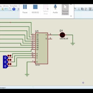 Circuit intégré (IC) 74151 à 16 contacts