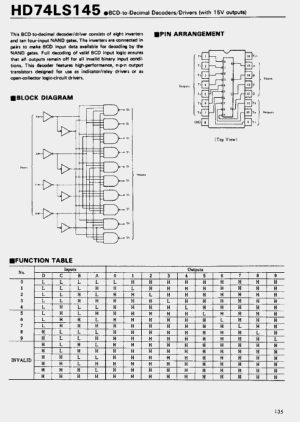 Circuit intégré (IC) 74LS145 à 16 contacts