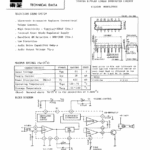 Circuit intégré (IC) TA7616 à 16 contacts