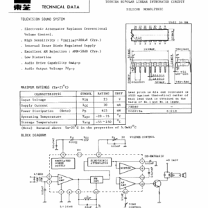 Circuit intégré (IC) TA7616 à 16 contacts