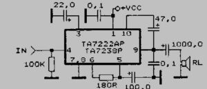 Circuit intégré (IC) TA7654 à 14 contacts