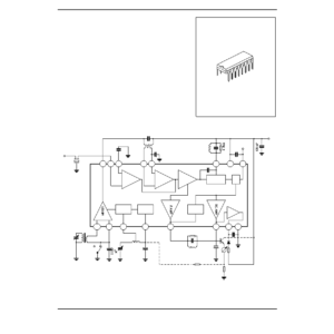 Circuit intégré (IC) TA7641 à 16 contacts