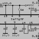 Circuit intégré (IC) TA7619 à 16 contacts