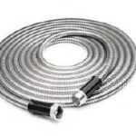 Boyau d'arrosage en acier inoxydable 25'