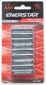 PAQUET DE 18 PILES AAA ENERSTAR