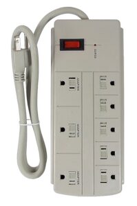 Multiprise électrique à 8 prises 3 pieds de fil