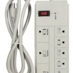 Multiprise électrique à 8 prises 6 pieds de fil