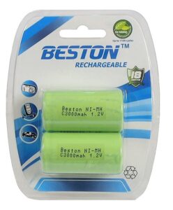 Paquet de 2 batteries rechargeables "C" - 3000 mA