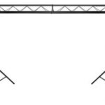 Pont triangulaire pour projecteur avec manivelles