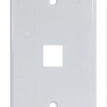 Plaque murale pour connecteur Keystone -  1 trou