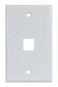 Plaque murale pour connecteur Keystone -  1 trou