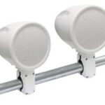 Haut-parleur marin montage sur rail blanc de 6,5''