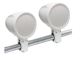 Haut-parleur marin montage sur rail blanc de 6,5''