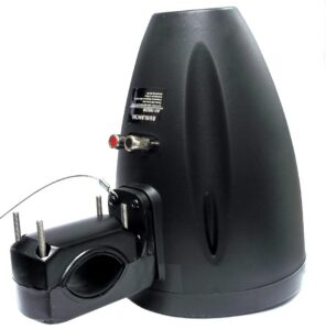 Haut-parleur marin montage sur rail noir de 6,5'' – Image 2