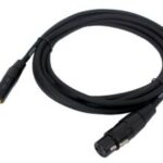 Câble Digiflex XLR fem. à 1/4'' mâle mono - 10'