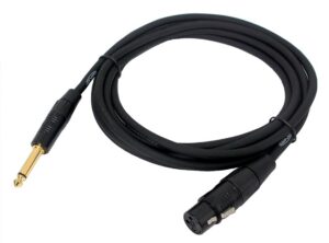 Câble Digiflex XLR fem. à 1/4'' mâle mono - 10'
