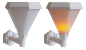 Lampe solaire murale aux DELs imitation flamme – Image 4