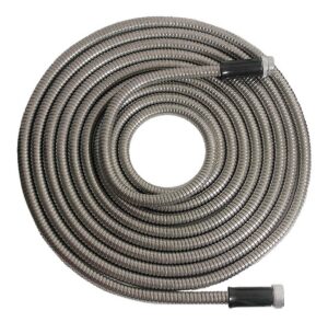 Boyau d'arrosage en acier inoxydable 25'