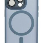 Étui rigide pour iPhone15 Pro coque bleue