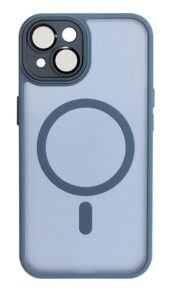 Étui rigide pour iPhone14 coque bleue