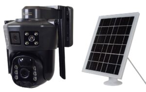 Caméra Wi-Fi IP avec panneau solaire 4 MP
