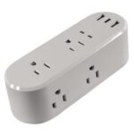 Adaptateur mural 6 prises 2 ports USB 1 port USB-C