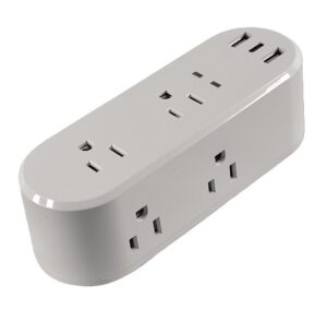 Adaptateur mural 6 prises 2 ports USB 1 port USB-C