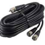 Câble de raccordement RG-58 double de 18 pieds