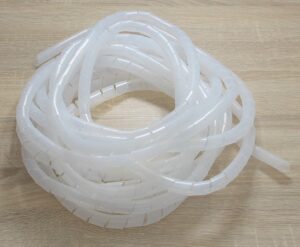 Tube spiralé pour câbles - 9 mm