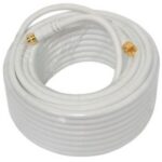 Câble coaxial RG-6 blanc - 50 pieds