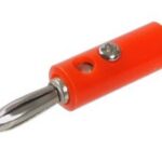 CONNECTEUR BANANE MÂLE ROUGE