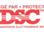 Autocollant "Protégé par DSC" pour fenêtres