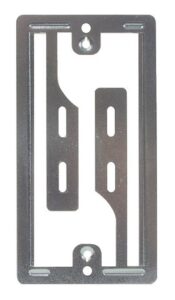 Supportl métalique pour plaque murale simple